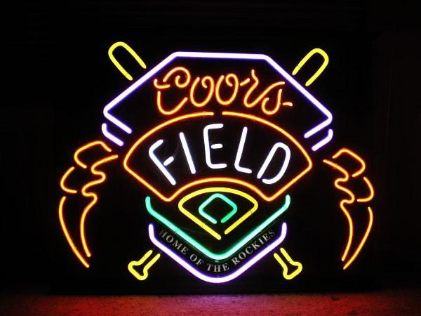 Coors Field Rockies Neon Sign